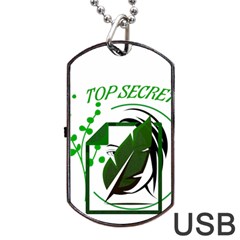 Top Secret Dog Tag Usb Flash (two Sides) by Raju