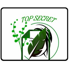 Top Secret Two Sides Fleece Blanket (medium) by Raju