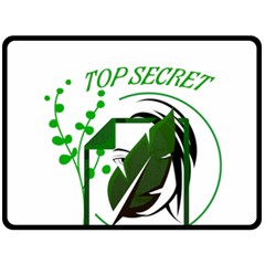 Top Secret Two Sides Fleece Blanket (large) by Raju