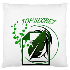 Top Secret Standard Premium Plush Fleece Cushion Case (one Side) by Raju