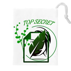 Top Secret Drawstring Pouch (4xl) by Raju