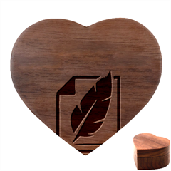 Top Secret Heart Wood Jewelry Box