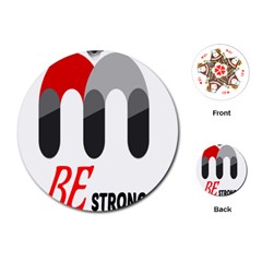 Be Strong  Playing Cards Single Design (round)