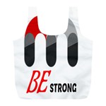 Be Strong  Full Print Recycle Bag (L) Front