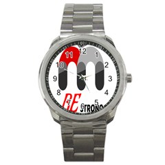 Be Strong Sport Metal Watch by Raju