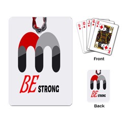 Be Strong Playing Cards Single Design (rectangle)