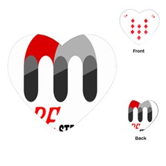 Be Strong Playing Cards Single Design (heart) by Raju