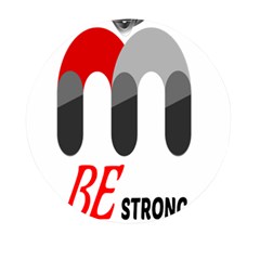 Be Strong Mini Round Pill Box by Raju