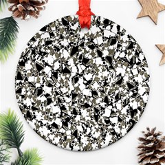 Barkfusion Camouflage Round Ornament (two Sides)