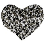 BarkFusion Camouflage Large 19  Premium Heart Shape Cushions Back