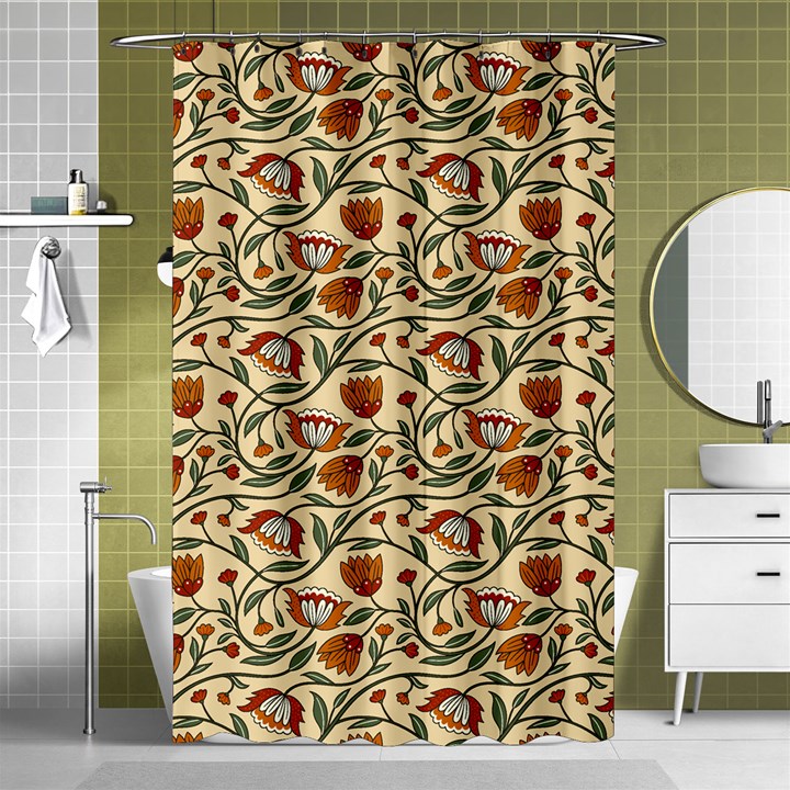 Floral Design Shower Curtain 48  x 72  (Small) 