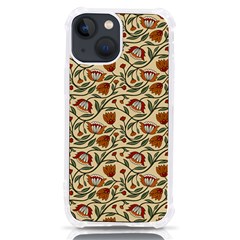 Floral Design Iphone 13 Mini Tpu Uv Print Case by designsbymallika