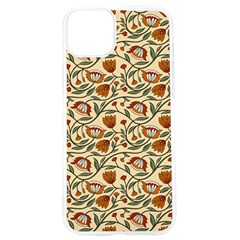 Floral Design Iphone 15 Pro Tpu Uv Print Case by designsbymallika