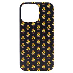 Teddy Pattern Iphone 14 Pro Max Black Uv Print Case