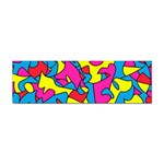 Colorful-graffiti-pattern-blue-background Sticker (Bumper) Front