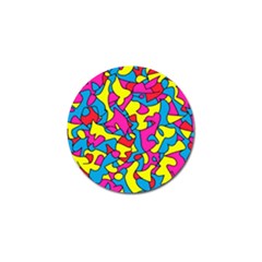 Colorful-graffiti-pattern-blue-background Golf Ball Marker (10 Pack) by designsbymallika