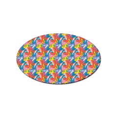 Abstract Pattern Sticker (oval) by designsbymallika