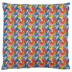 Abstract Pattern Large Premium Plush Fleece Cushion Case (One Side) Front