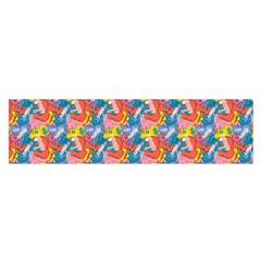 Abstract Pattern Oblong Satin Scarf (16  X 60 ) by designsbymallika