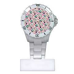 Multi Colour Pattern Plastic Nurses Watch by designsbymallika