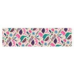 Multi Colour Pattern Oblong Satin Scarf (16  X 60 ) by designsbymallika