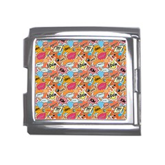 Pop Culture Abstract Pattern Mega Link Italian Charm (18mm)