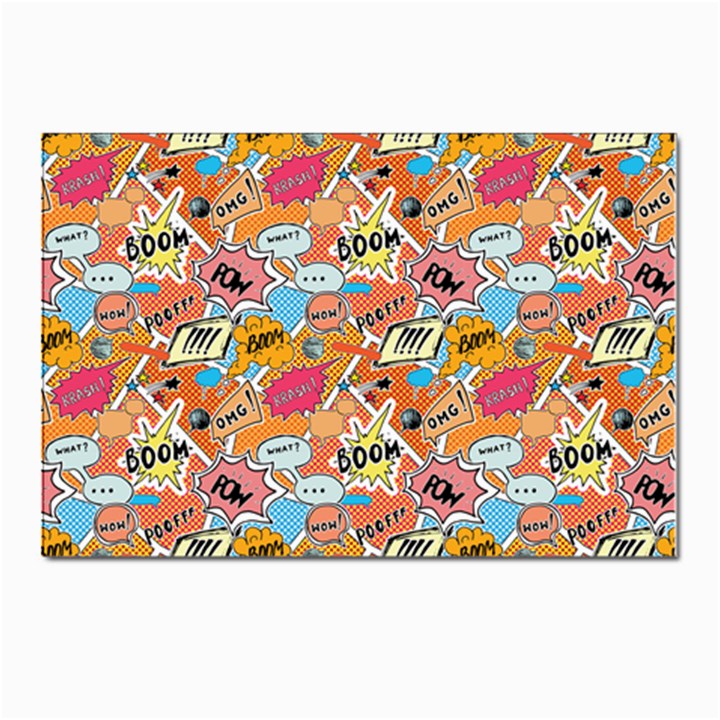 Pop Culture Abstract Pattern Postcards 5  x 7  (Pkg of 10)