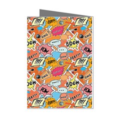 Pop Culture Abstract Pattern Mini Greeting Cards (pkg Of 8)