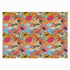 Pop Culture Abstract Pattern Large Glasses Cloth by designsbymallika