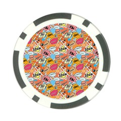 Pop Culture Abstract Pattern Poker Chip Card Guard (10 Pack) by designsbymallika