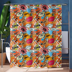 Pop Culture Abstract Pattern Shower Curtain 60  X 72  (medium)  by designsbymallika