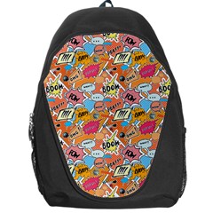 Pop Culture Abstract Pattern Backpack Bag by designsbymallika