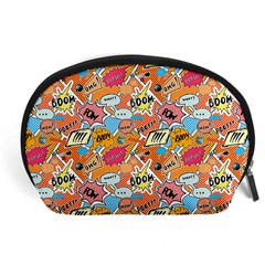 Pop Culture Abstract Pattern Accessory Pouch (large) by designsbymallika