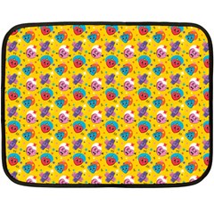 Heart Diamond Pattern Two Sides Fleece Blanket (mini) by designsbymallika