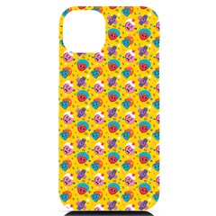 Heart Diamond Pattern Iphone 14 Plus Black Uv Print Case by designsbymallika