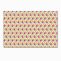 Summer Watermelon Pattern Postcard 4 x 6  (pkg Of 10) by designsbymallika