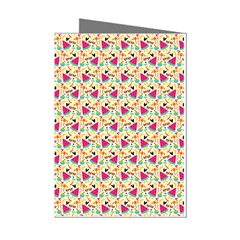 Summer Watermelon Pattern Mini Greeting Cards (pkg Of 8) by designsbymallika