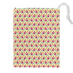 Summer Watermelon Pattern Drawstring Pouch (4xl) by designsbymallika