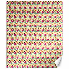 Summer Watermelon Pattern Canvas 8  X 10  by designsbymallika