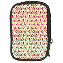 Summer Watermelon Pattern Compact Camera Leather Case by designsbymallika