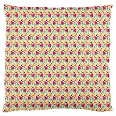 Summer Watermelon Pattern Large Premium Plush Fleece Cushion Case (one Side) by designsbymallika