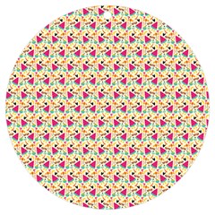 Summer Watermelon Pattern Uv Print Acrylic Ornament Round by designsbymallika