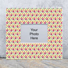 Summer Watermelon Pattern White Wall Photo Frame 5  X 7  by designsbymallika