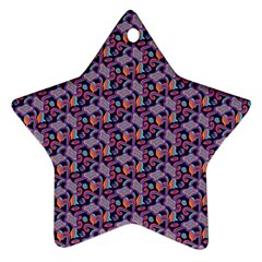 Trippy Cool Pattern Ornament (star) by designsbymallika