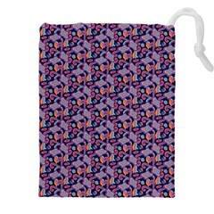 Trippy Cool Pattern Drawstring Pouch (4xl) by designsbymallika