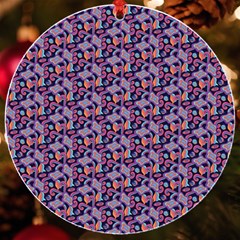 Trippy Cool Pattern Uv Print Acrylic Ornament Round by designsbymallika