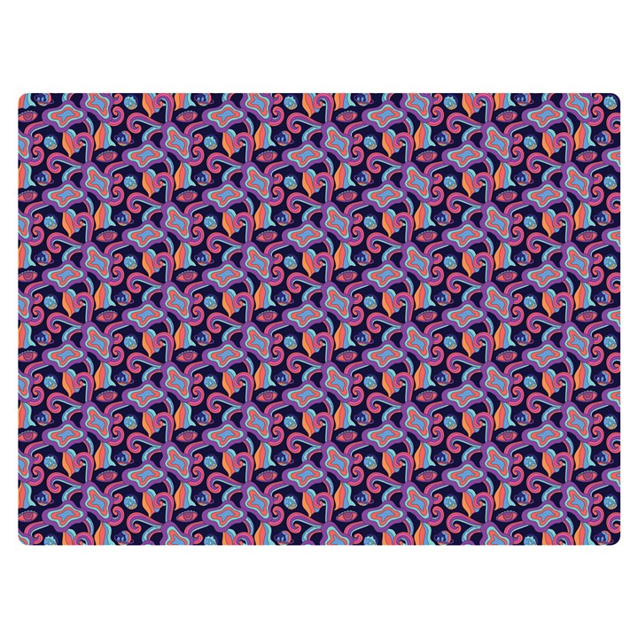 Trippy Cool Pattern Two Sides Premium Plush Fleece Blanket (Baby Size)