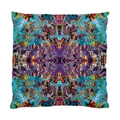 Amethyst On Turquoise Standard Cushion Case (one Side) by kaleidomarblingart