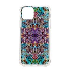 Amethyst On Turquoise Iphone 11 Pro 5 8 Inch Tpu Uv Print Case by kaleidomarblingart