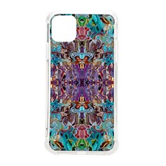 Amethyst On Turquoise Iphone 11 Pro Max 6 5 Inch Tpu Uv Print Case by kaleidomarblingart